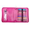 9Pairs Interchangeable Circular Knitting Needle Crochet Hook Set with Case 3.5mm-8.0mm for Knitting Weaving Sweater Hat