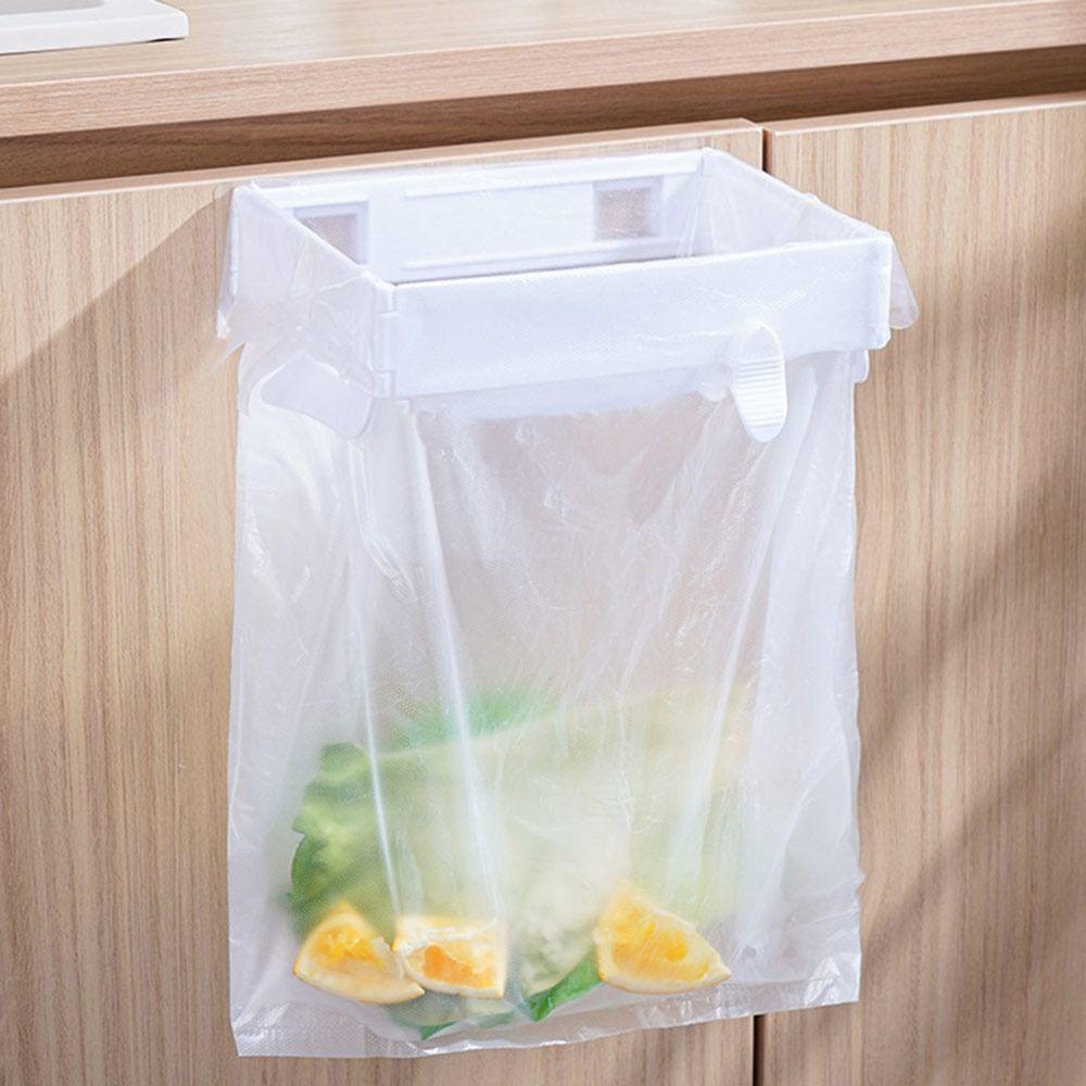 Hanging Trash Bag Holder Foldable Plastic Bag Rack New Folding Trash Can