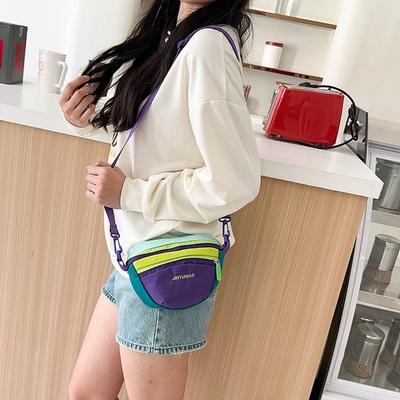 2025 New Fashion Dopamine Contrasting Color Satchel Shoulder Bag Sports Fashion Mobile Phone Bag Kettle Bag Outdoor Bag
