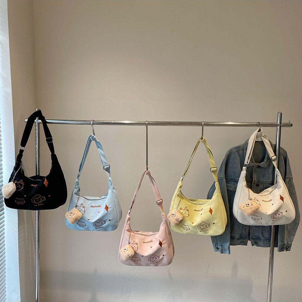 Large Capacity Cute Cat Shoulder Bag New Trendy Cartoon Commuting Bag  Students