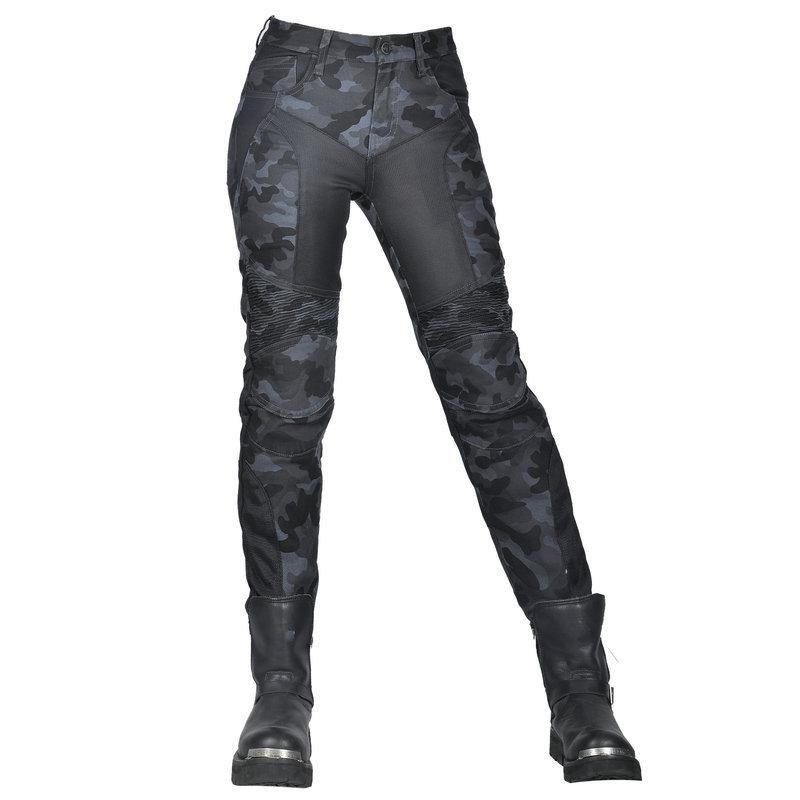 Camouflage Locomotive Slim-fitting Anti-drop Pants, Motorcycle Jeans, Locomotive Breathable Riding