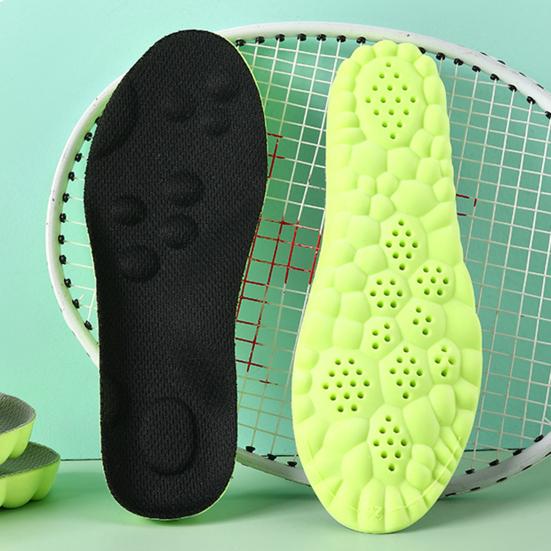 1 Pair Memory Foam Kids Insoles Breathable Moisture-Absorbing Sports Insole Shock Absorption Insoles for Boys Girls
