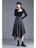 Autumn/Winter 2025 High-Waisted Wool Midi Skirt: Fashionable & Elegant Women's Wear