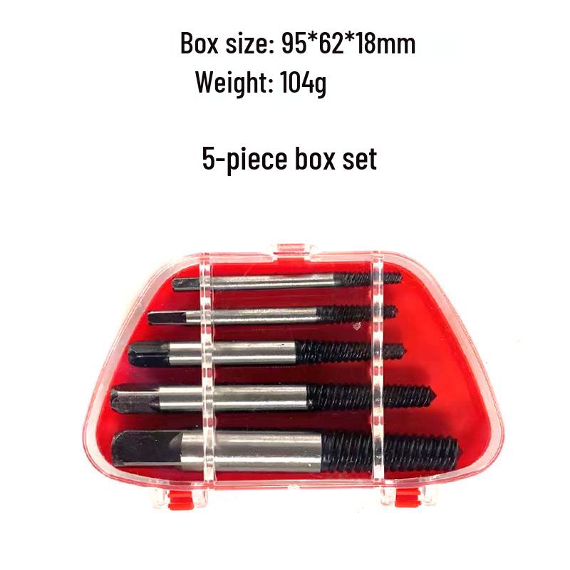 8-Piece Broken Wire & Screw Extractor Tool Set for Stripped Screws and Faucet Valves