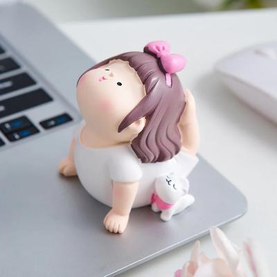 Nordic Home Decoration Cute Creative Yoga Little Girl Ornaments Room Decoration Desk Decor Lovely Accessories Girl Birthday Gift