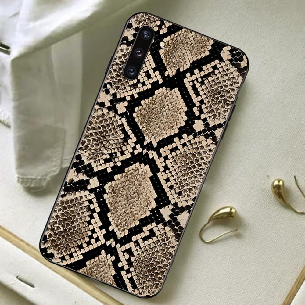 Snakes Skin Phone Case For Samsung A 13 21 30 31 32 51 52 53 70 for Huawei Honor 50 60 70 for OPPO Vivo