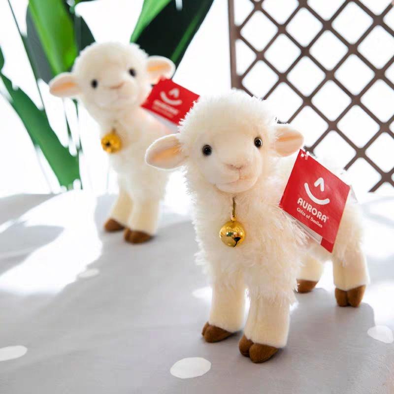 Aurora Bell Sheep Plush Toy Soft And Cuddly Stuffed Animal For Children's Birthday Gift Wholesale