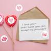 500Pcs/Roll Valentine's Day Sticker Self-adhesive Roll Type Heart Sticker Multi-use Heart-shaped Roll Sticker Card Decoration