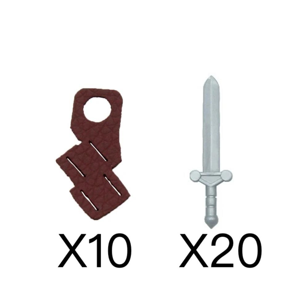 Mittelalterliche Burgsoldaten Actionfiguren Baustein Drache Anime Ritter Zubehör Kriegspferd Miliz Helm Schild Spielzeug Geschenk B15