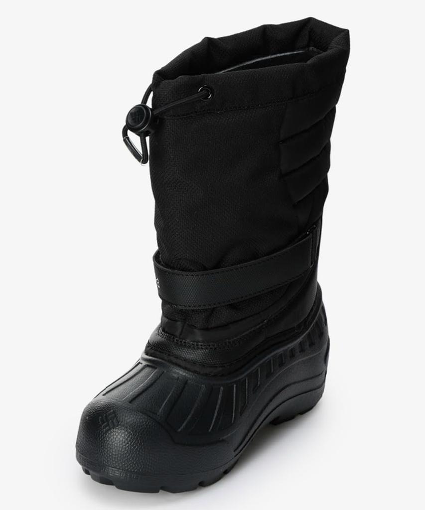Columbia Powder Bug Snowlite Size Black and White Kids' Boots, BY2106, 22.0cm,