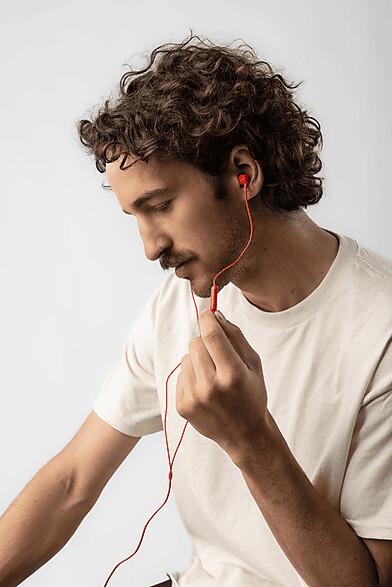 Наушники Skullcandy JIB IN EAR W/MIC 1 + USBC Plasma (Passive шумоподавление Kabelgebunden) красный