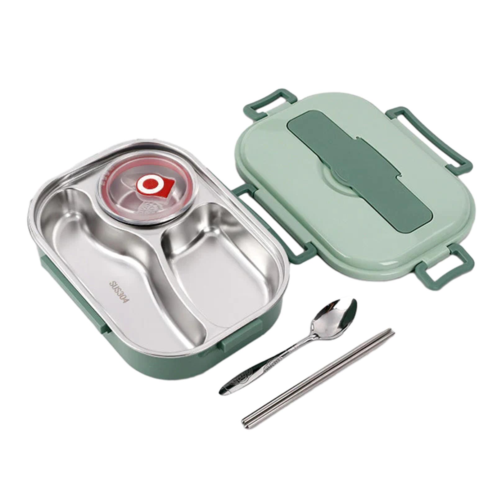 Портативный изолированный ланч-бокс большой емкости противопротечный для использования на открытом воздухе Four lattice 4260₽