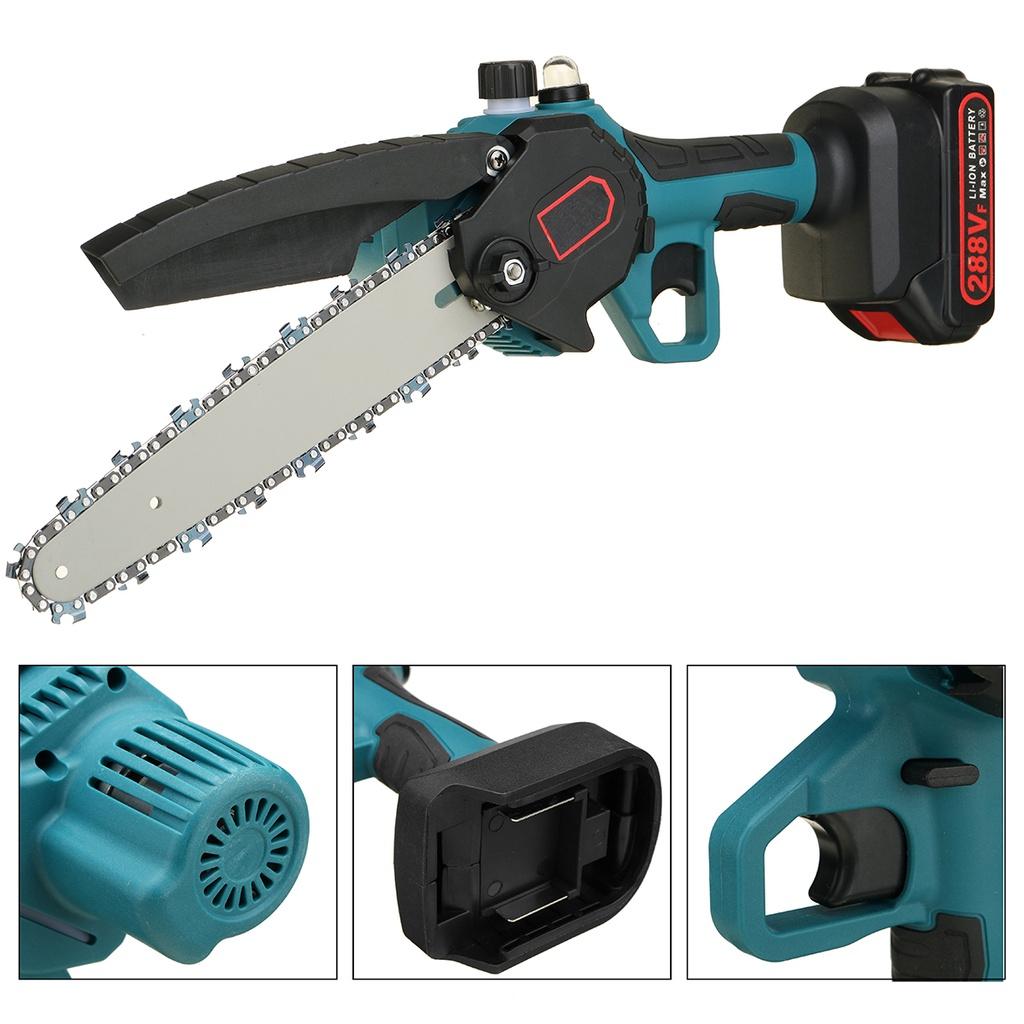 8Inches 288Vf Electric Chain Saw Cordless Chainsaw Woodworking Pruning ChainSaw One-handed Garden Logging Power Tool