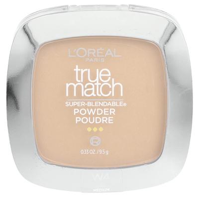 L'Oréal, True Match, Super Blendable Powder, W4 Natural Beige, 9.5 G (0.33 Oz)