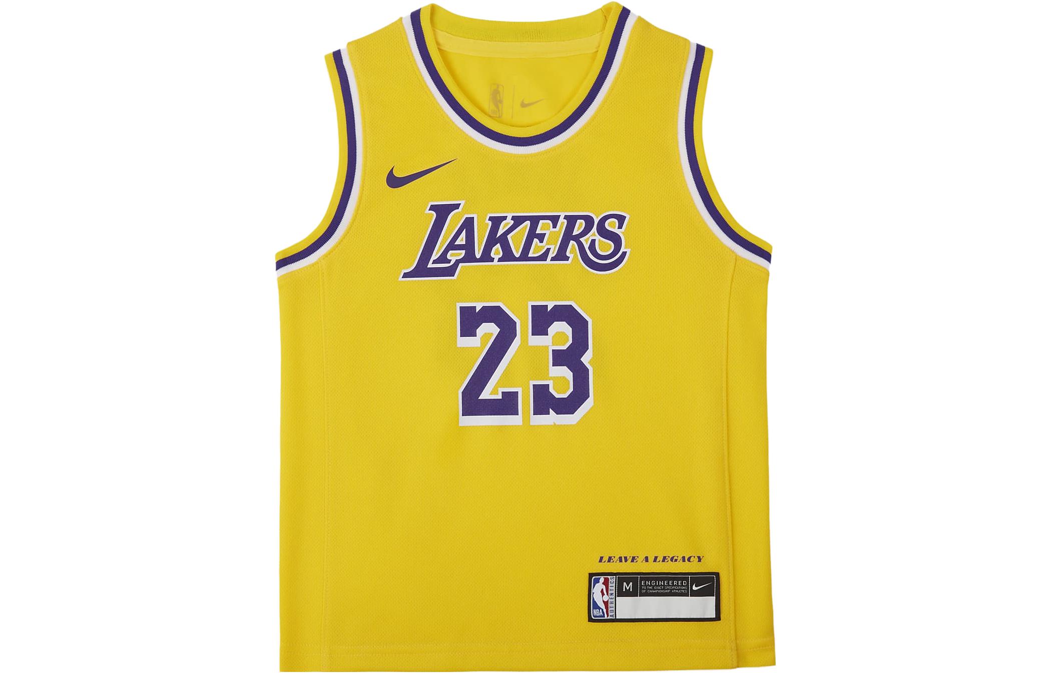 Nike Tank Top LeBron James Icon Edition 2023/24 Season, Los Angeles Lakers Amarillo Yellow Kids HF7716-728 5
