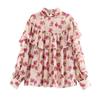 European and American style, new women's clothing, foreign style, fashionable printed laminated decorative shirt 2276104