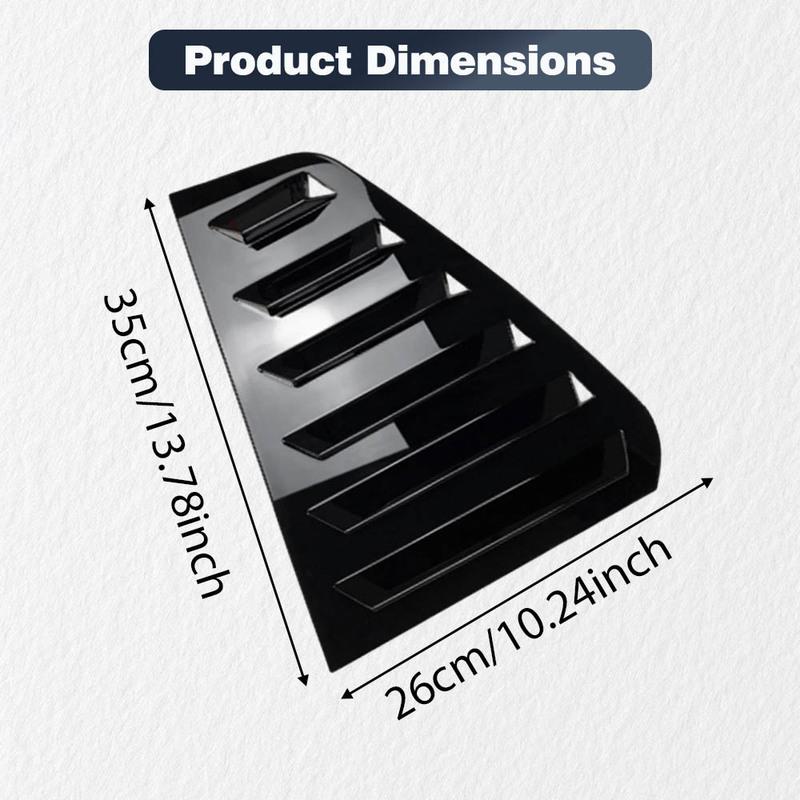 Pair Rear Side Window Trim Spoiler for Volkswagen VW Golf 6 MK6 2008-2012 Window Shutter Cover Louver Air Vents