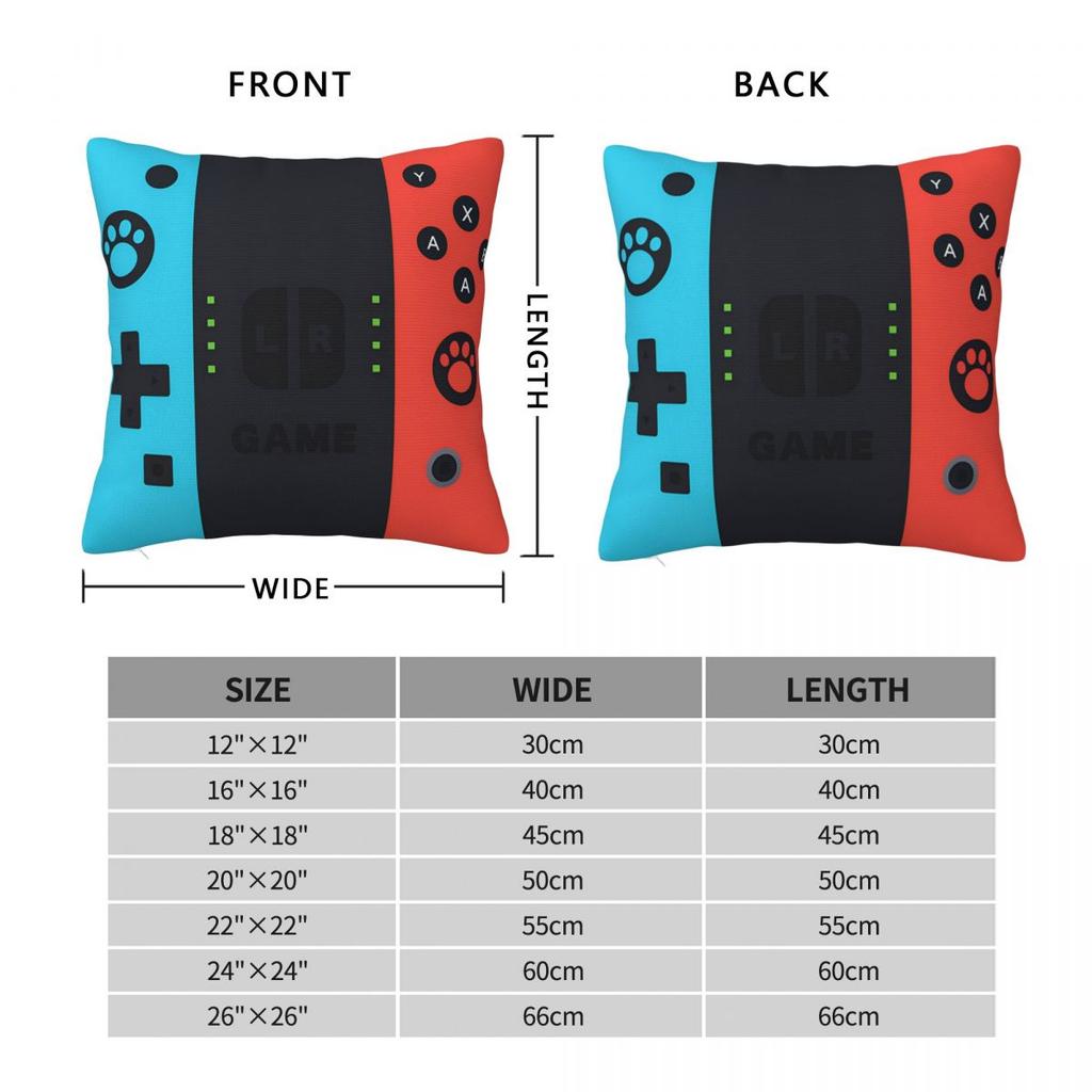 Games Console Pillow Case Game Player Cushion Covers Awesome Zipper Decorative Pillowcase For Seat 45*45Cm
