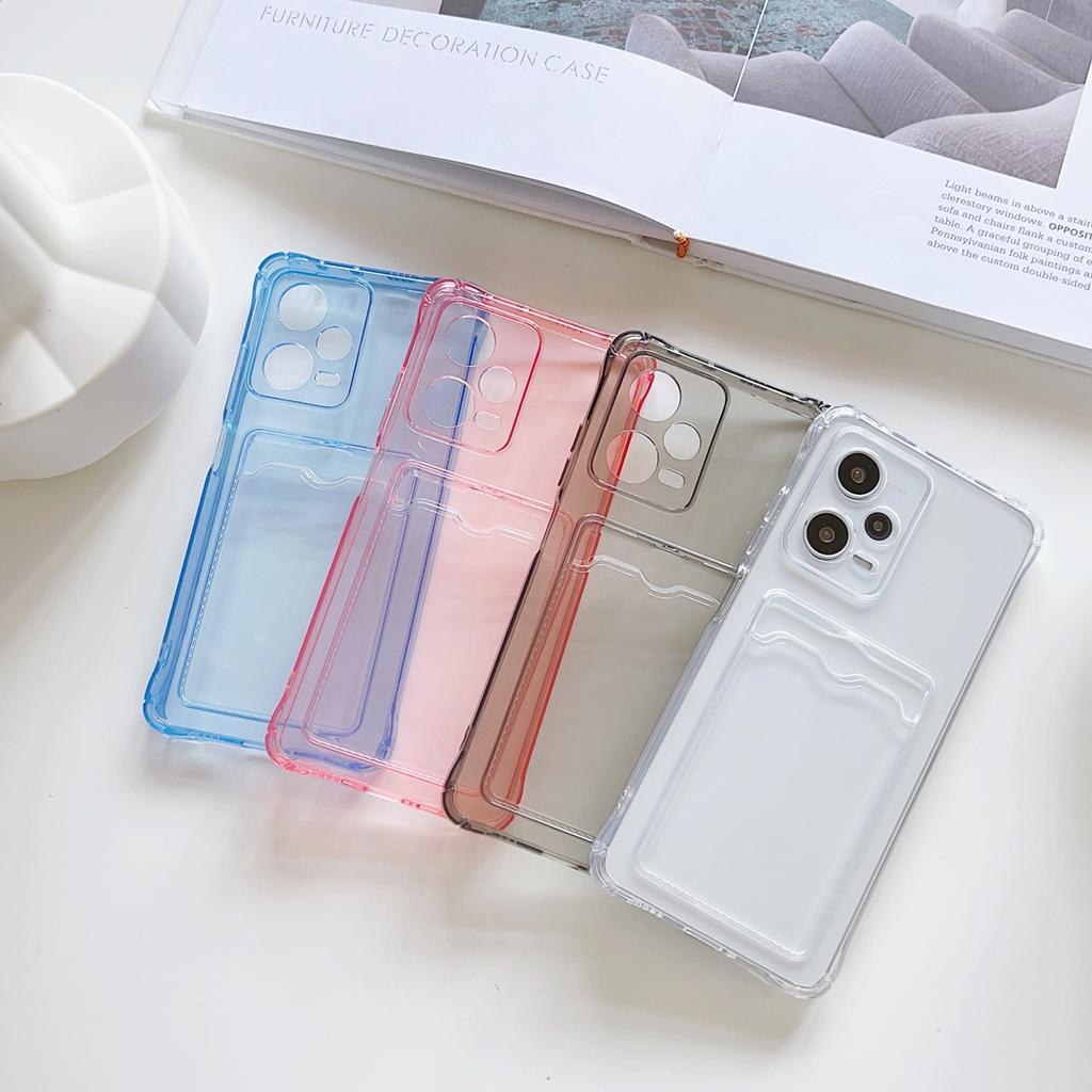 Card Slot Bag Case For Samsung Galaxy A23 A24 A25 A26 A32 A33 A34 A35 A36 A42 A51 A52 A53 A55 A56 A57 4G 5G Clear Wallet  Cover