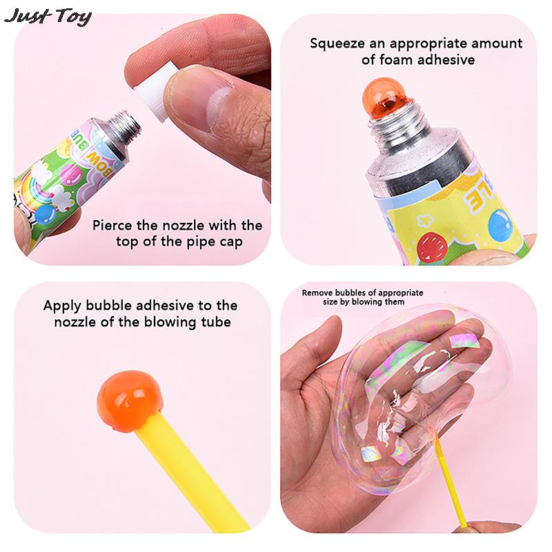 4 szt. Klasyczne rekwizyty magiczny klej bąbelkowy zabawka dmuchanie kolorowa kula bąbelkowa plastikowy balon nie pęknie bezpiecznie dla dzieci chłopcy dziewczęta prezent white