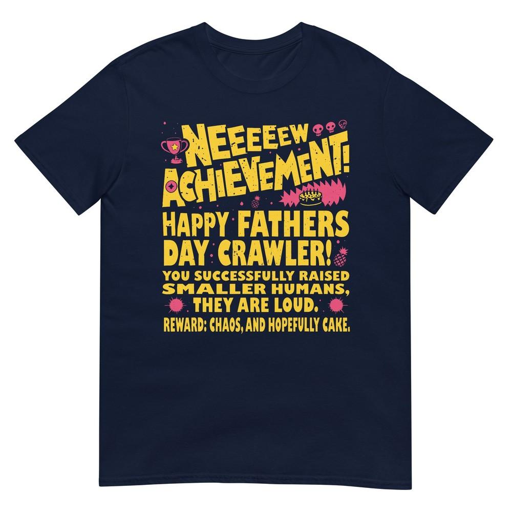 Happy Fathers Day Crawler New Achieveunisext Gamer Dad Usa Tshirt S