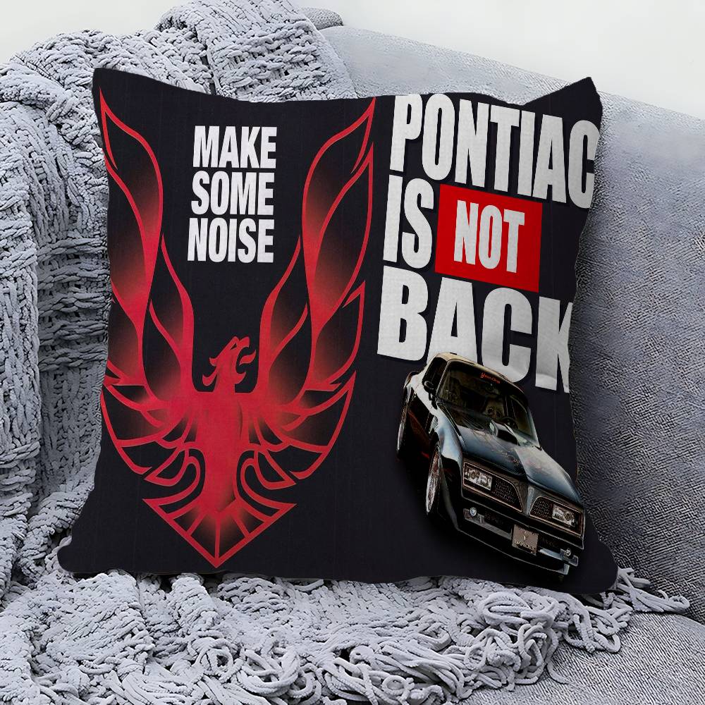 P-Pontiac F-Firebird Trans-Am Наволочки Мультяшные Декоративные для Дивана Дома Двусторонняя Печать Короткий Плюш Милая Наволочка 30x30 cm