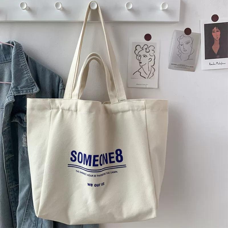Women Canvas Shopping Tote Bags for Women Casual Handbag Shoulder Bags Large Capacity Schoolbag Shopper Designer Bag Packs