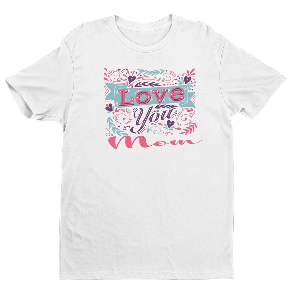 

Love You Mom Shirt, Aesthetic Gift For Mom, Cute Mom Shirt, Toile Bow Shirt L