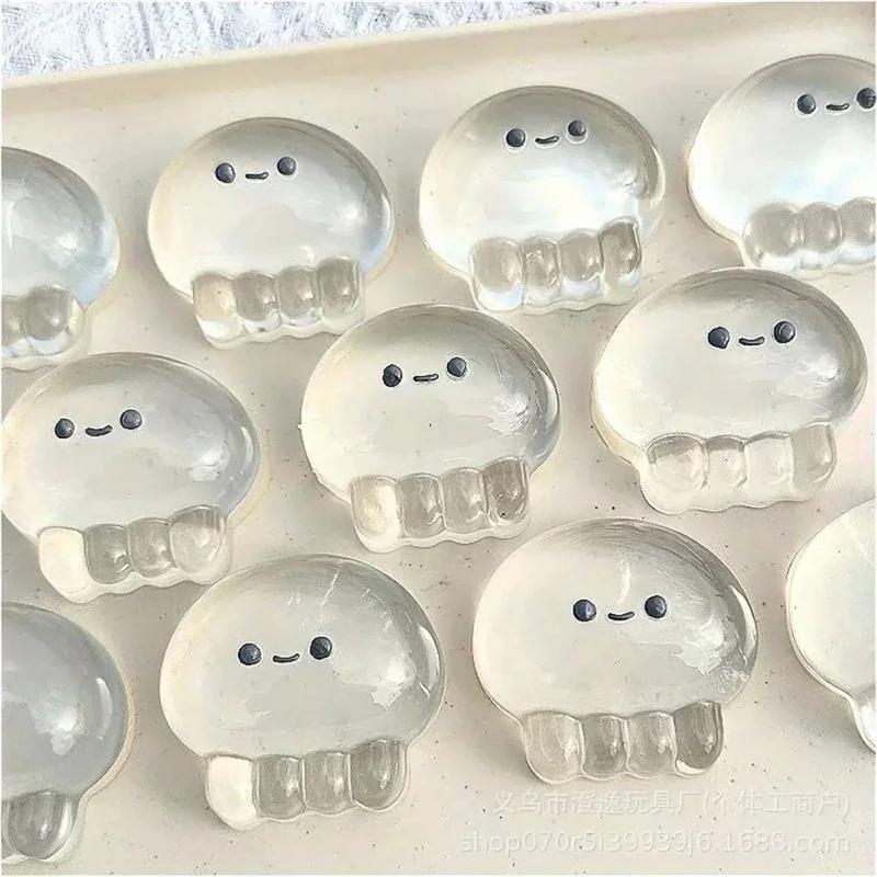 Cute Taba Sensory Fidget Toy Jellyfish Squishy Relief Soft Slow Rising Squeeze Ball Anxiety Pull Focus Desk Accessory Toy Gift