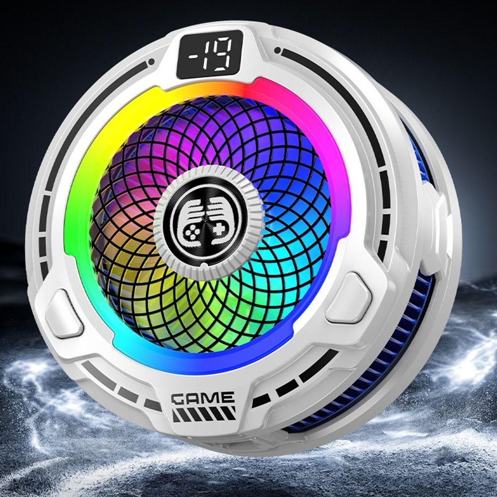 Back-clip Magnetic Cooling Fan 3-Speed Adjustable Mobile Phone Cooler  for Gaming Live Streams