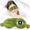 3D Frosch Schlafmaske Natürliche Schlaf-Augenmaske Frauen Männer Kreative Cartoon Weiche Tragbare Augenbinde Reise Büro Augenklappe