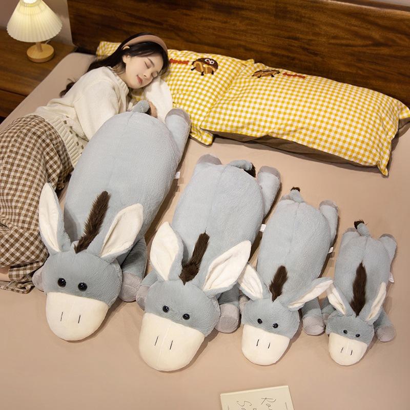 Cartoon Soft Lying Down Donkey Throw Pillow Plush Toy Doll Small Donkey Doll Home Pillow Girl Doll