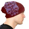 Hip Hop Skulls Cross Iron Tattoo Style Skullies Beanies Women Unisex Winter Warm Slouchy Beanie Hat Knit Bonnet Cap for Ski