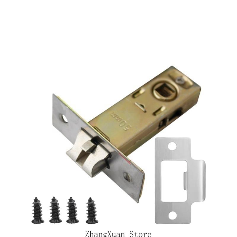 3XUF Sturdy Metal Tubulars Mortice Latches Portable Accessory for Internal Door
