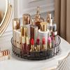 21/27cm 360 Rotating Tray Pantry Cabinet Non Slip Cosmetic Storage Box with Base Seasoning Organizer Storage Rack Kitchen