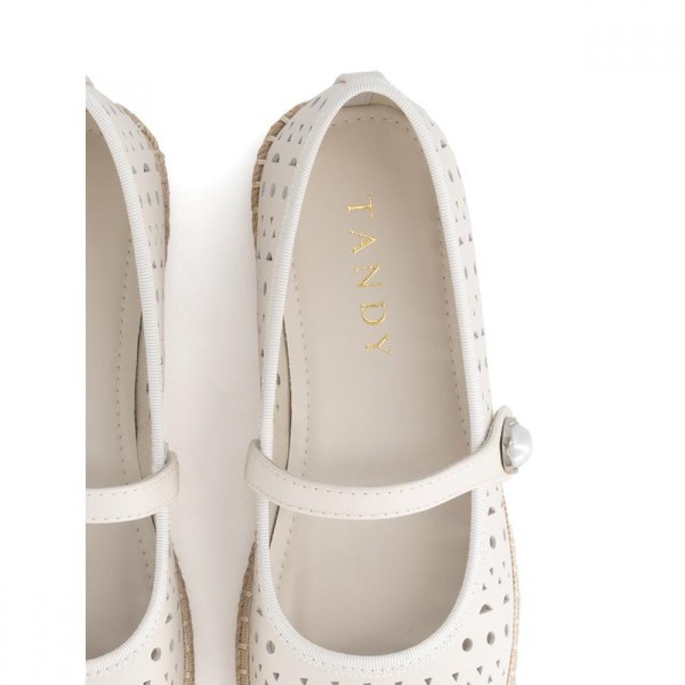 Tandy Women S Flat ShoeS Ivory  G26003 