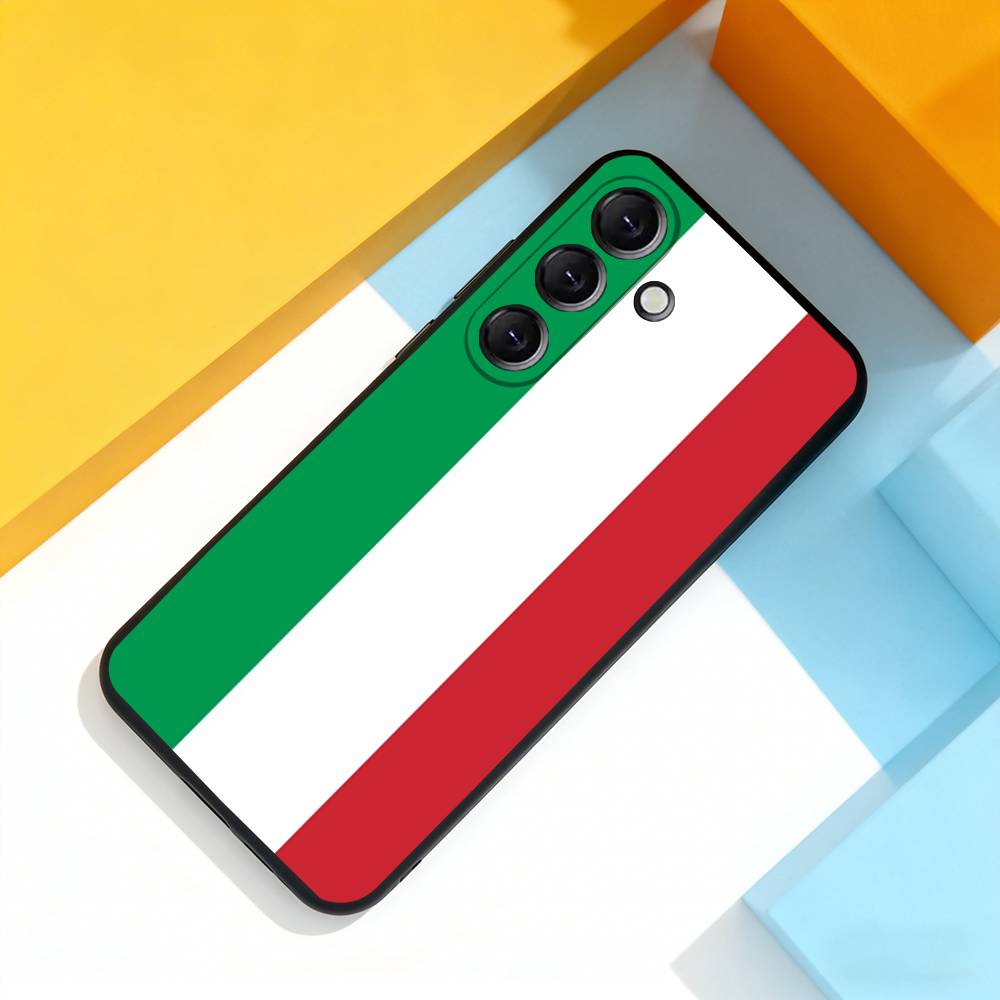 Italy Flag Map Phone Case For Samsung Galaxy A 73,72,51,53,52,71,22,5G,Note,J7,8,9 Soft Black Cover Samsung a31