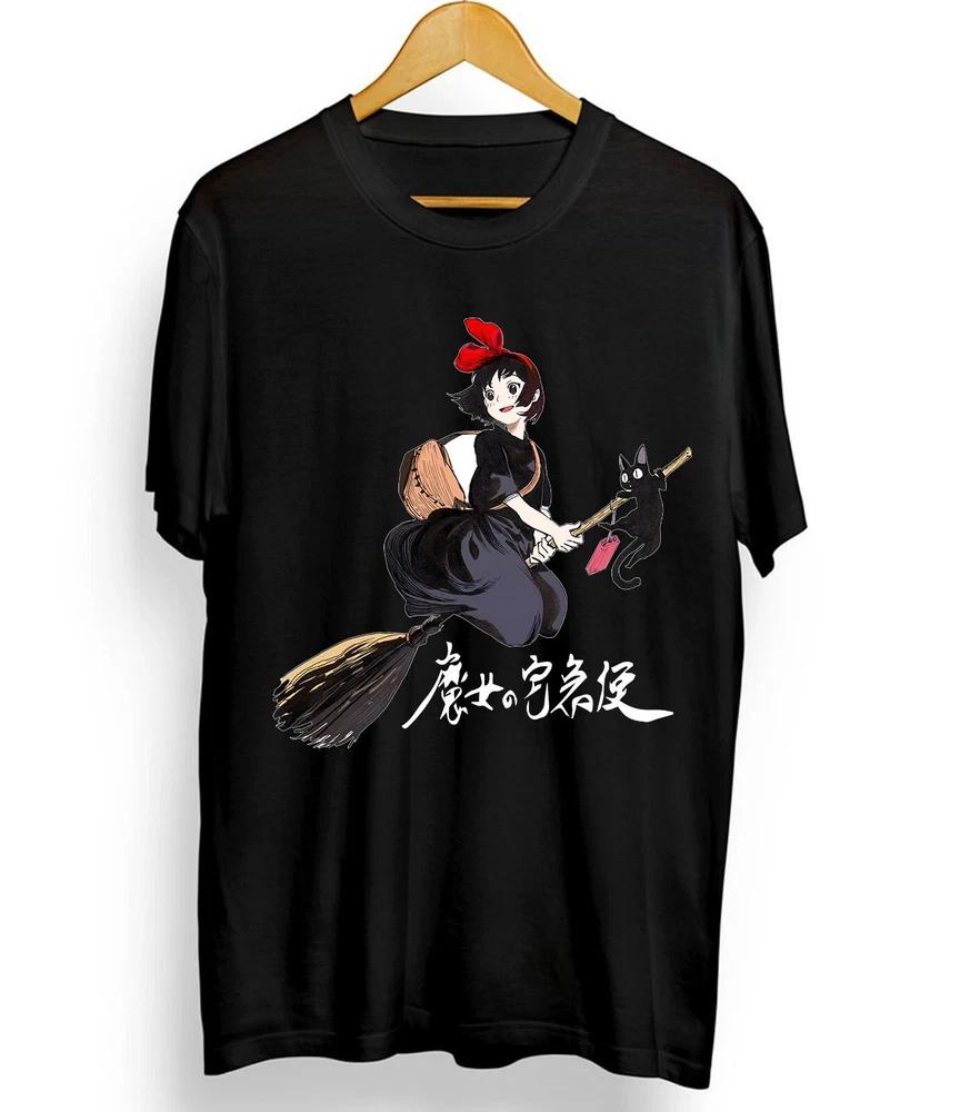 Kikis Delivery Ghibli Kiki And Jiji New Tshirt Black S