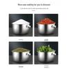 Premium 304 Stainless Steel Covered Mixing & Storage Bowls