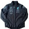Mens Cycling Windproof Waterproof Softshell Jacket With Fleece Lining Embroidered Long Sleeve
