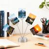 Tabletop Photo Tree Stand With Adjustable Metal Wires And Stable Round Base For Displaying Cards Photos Memos Holiday Decoration