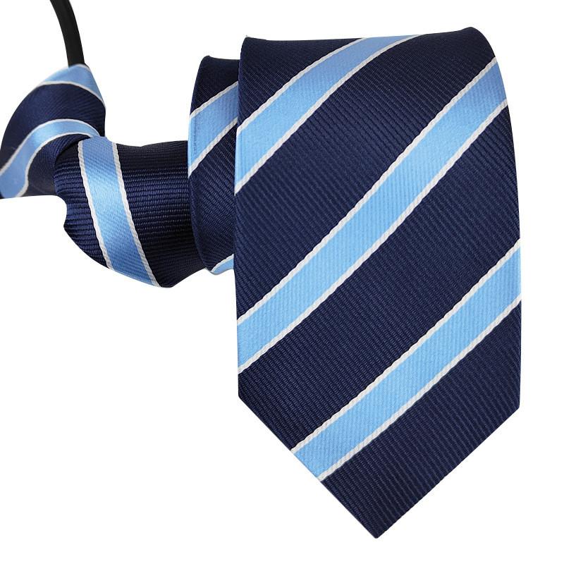 Mens Business Polyester Tie With Arrow Design And Zipper Closure For Office