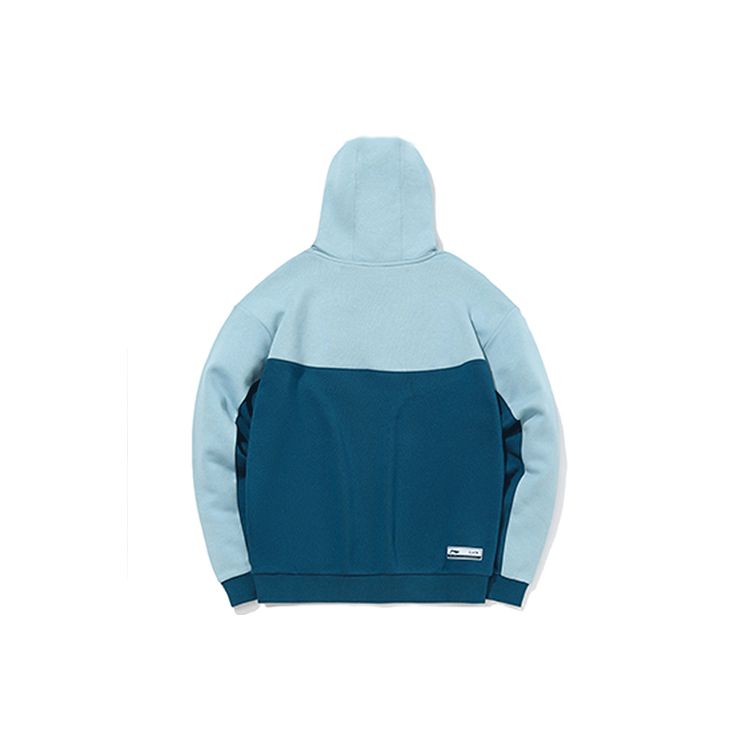 Li-Ning Training Series Plus Velvet Loose Pullover Hoodie Women Tops Indigo AWDQ438-2