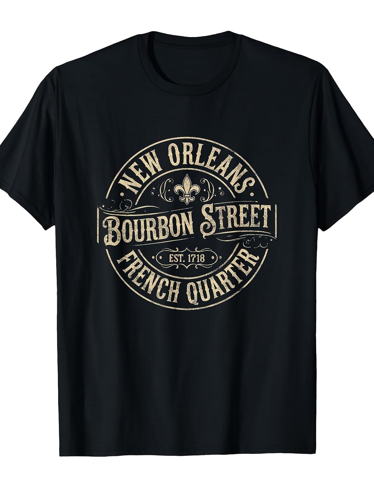 New Orleans Bourbon Street French Quarter Vintage T-Shirt[Cool Design] Street XXL