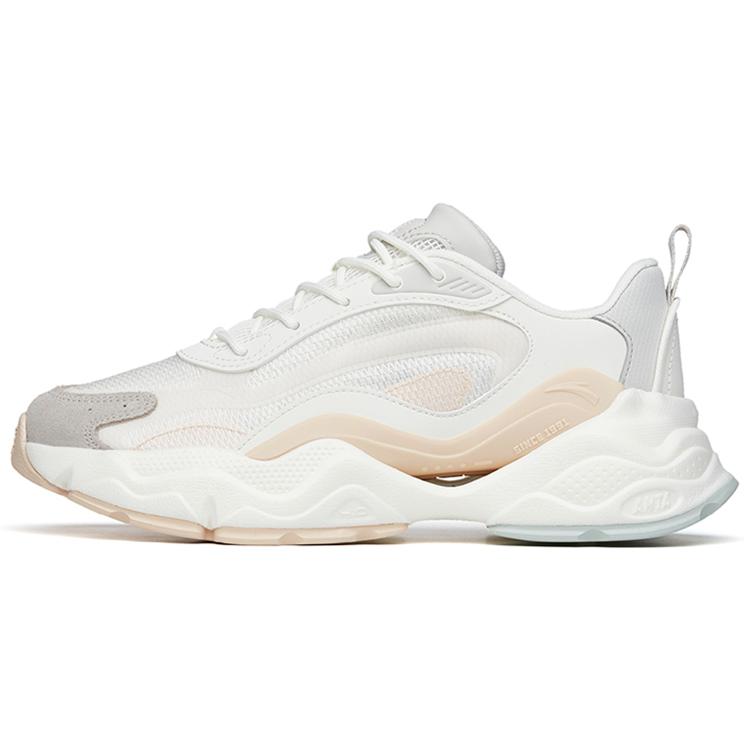 

New Anta Millennial Cushioning Anti-Slip And Wear-Resistant Low-Top Sports Casual Shoes Women s White Gray Brown 122228890-1 36