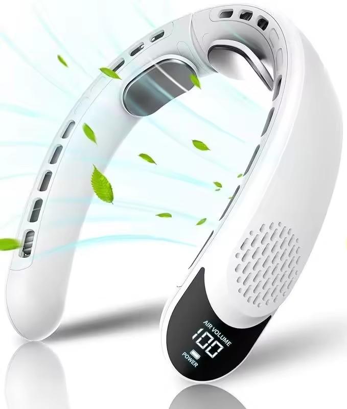 New Rechargeable Household Hands Free Wearable Refrigeration Outdoor Sports Turbo Lazy Neck Fan