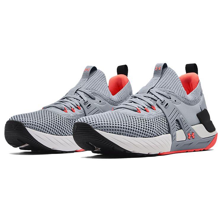 Under Armour Project Rock 4 Men's Training Shoes Grey Black 3023695-107