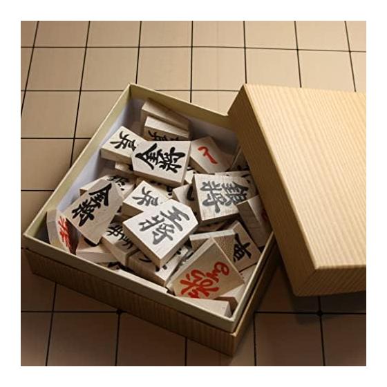 Tendo shogi pieces Red push pieces & folding board No. 5 & piece stand Domestic quality
