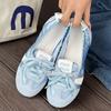 Fashion Women's Sneakers Casual Flats Shoes Summer Shallow Canvas Shoes 2024 Designer New Women Lace-Up Sport Shoes Cozy Zapatos Mujer