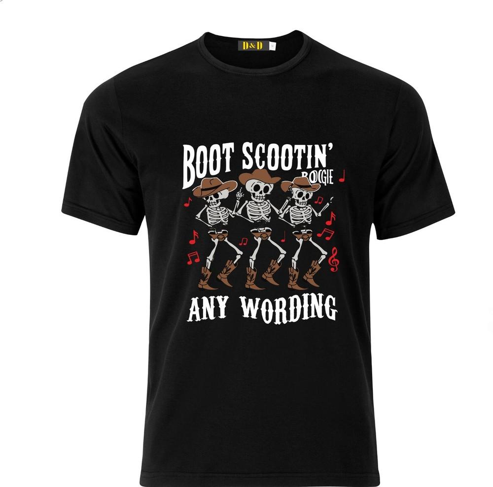 

Personaised Boot Scooting Boggie Line Dancing Full Colour D.T.F T shirt XL